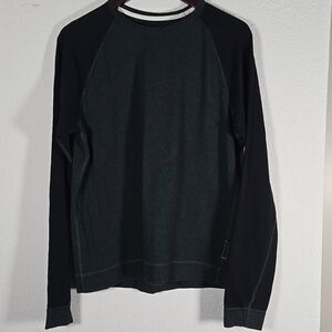 Rag & Bone Standard Issue RaglanDark Green And Black Long Sleeve Men Top Size XL
